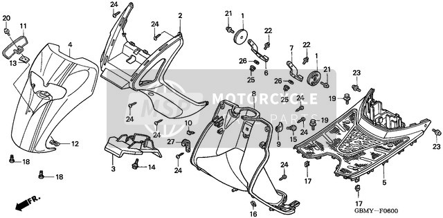 Front Fender/Step Floor